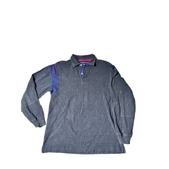 Tommy Hilfiger Other - Tommy Hilfiger Polo Rugby Shirt Long Sleeve Logo Cotton Gray/Red/Navy  Large